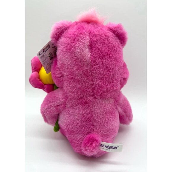 Care Bear Cheer Bear Holding a Flower Spring Plush Toy New Canadian Exclusive - Picture 4 of 5